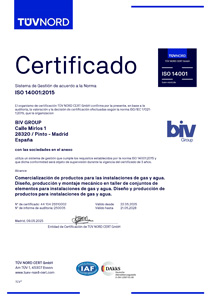 ISO 14001 Certificado del Sistema de Gestión Ambiental